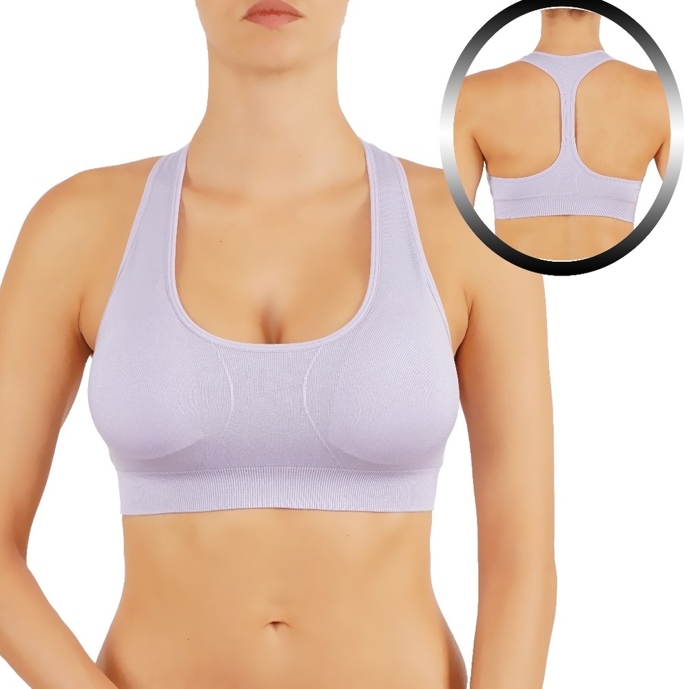 Sports Bra with T-back removable pads 1004 - Picture 1 of 4